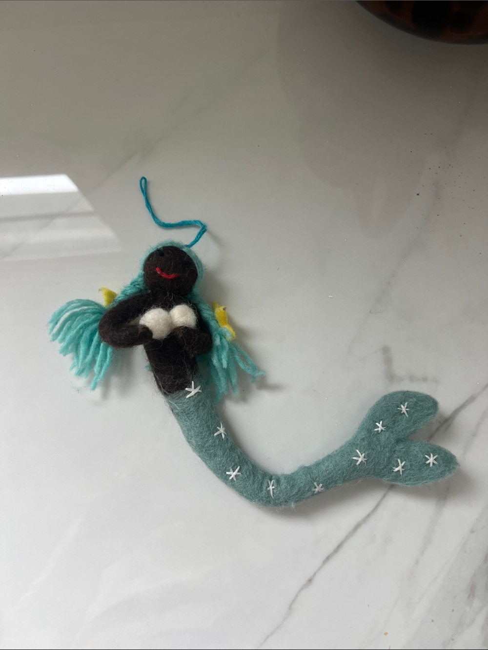 Handcrafted Teal Mermaid Charm